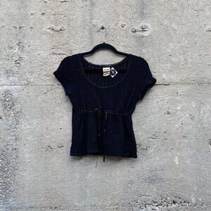 90s crochet x lace milkmaid top